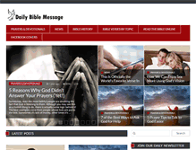 Tablet Screenshot of dailybiblemessage.com